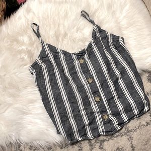 Abercrombie & Fitch | NAVY / STRIPES | Linen Tank